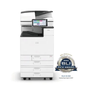 RICOH影印機 IM 2500 / IM 3500 具備影印、列印、掃描、傳真四功合一，搭配全新的智能升級系統，讓您的黑白影印機始終保持最新狀態，無須擔心資安漏洞。 A3事務機特別優化的掃描壓縮技術與節能環保設計，讓您兼顧效率的同時又能符合企業ESG需求。 RICOH IM 2500事務機，更榮獲BLI買家實驗室「2022冬季大賞」是企業辦公影印機租賃、影印機購買不容錯過的超值A3事務機推薦。 新竹 聖大鴻另提供RICOH影印機租賃、A3多功能事務機、印表機推薦、雷射印表機價格請洽0900-207681 楊sir 或於下方留言諮詢。